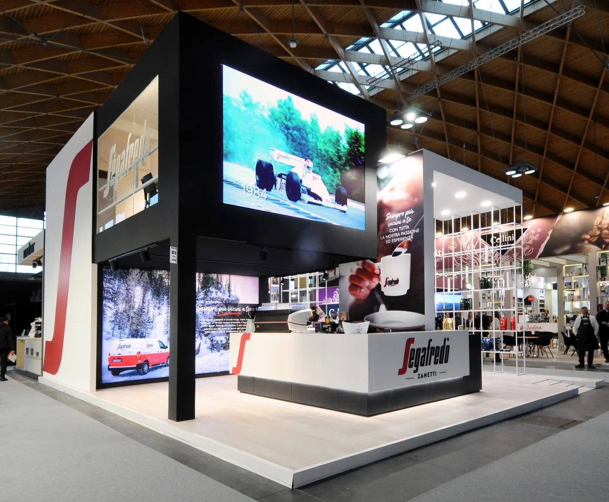 casestudy_architettura allestimento stand fiera segafredo